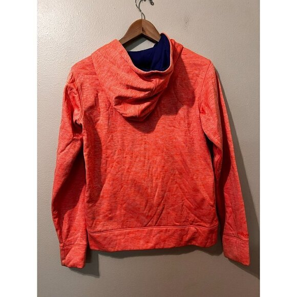 Women's Under Armour Orange Cold Gear Hoodie Size S [EXCELLENT] - Picture 2 of 5